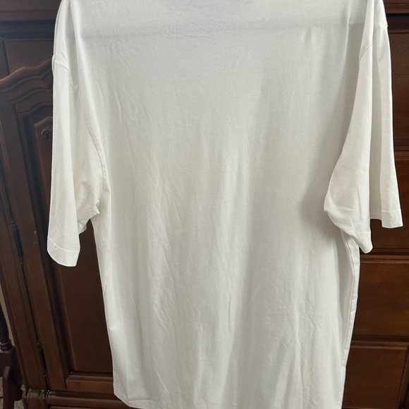 Mantmax Fashion White and Blue Graphic Men's Shirt. - Picture 6 of 8